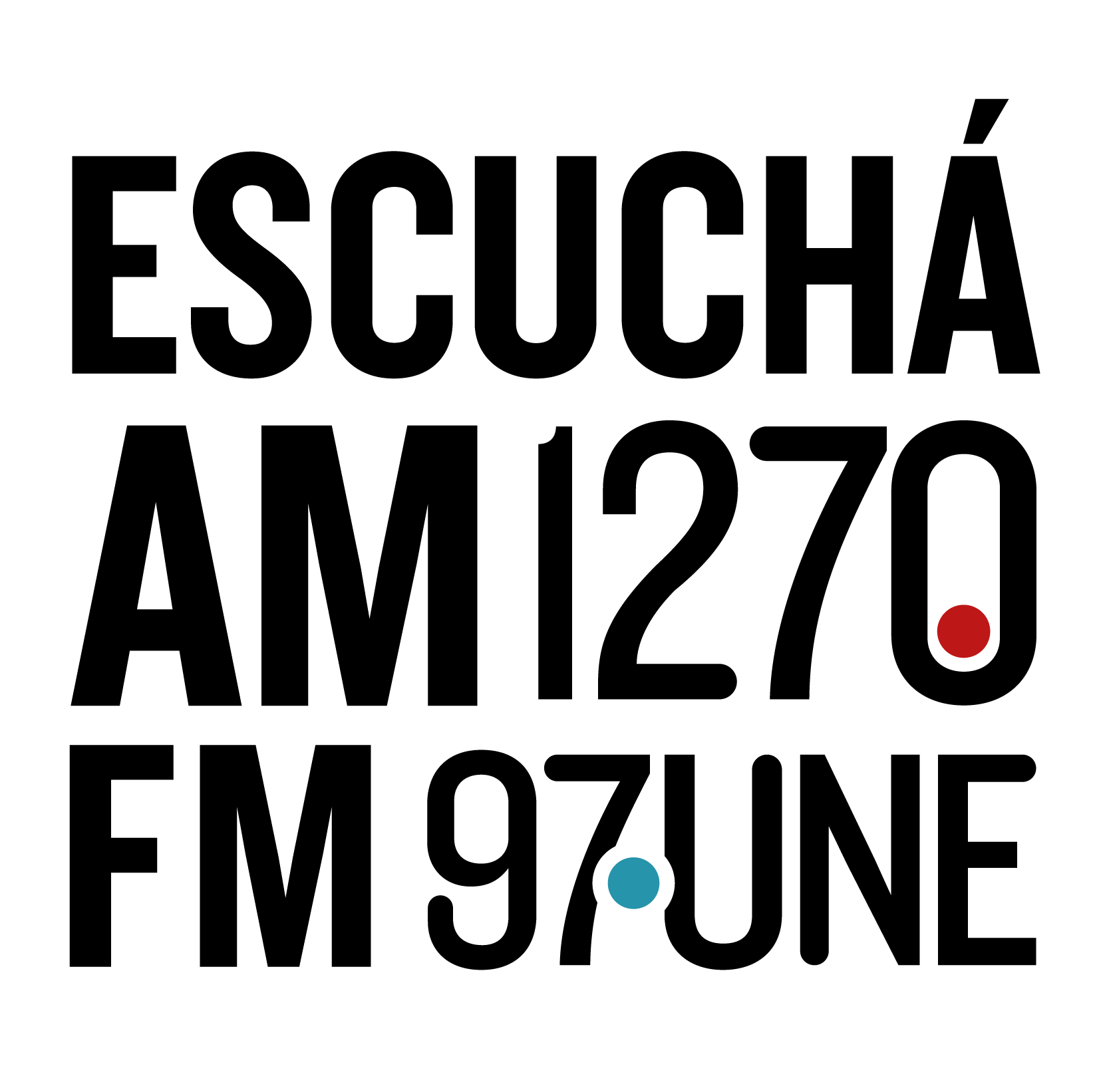 Logo FM 97.UNE - Provincia de Buenos Aires