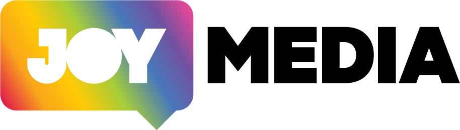 Logo JOY 94.9 Out Loud Proud