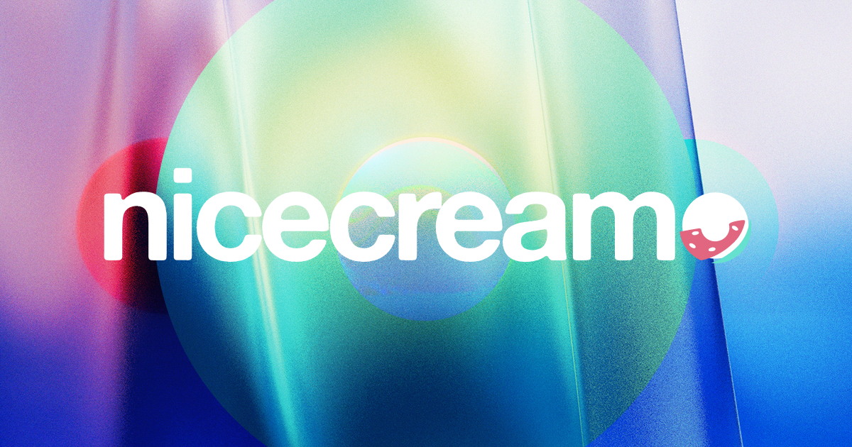 Logo Nice Cream Red