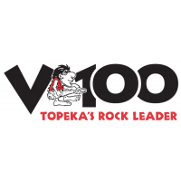 Logo KDVV 100.3 "V-100" Topeka, KS