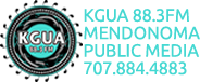 Logo KGUA 88.3 - Community Radio Gualala, CA