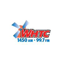 Logo WHTC 1450 & 99.7 "Real News Now" Holland, MI