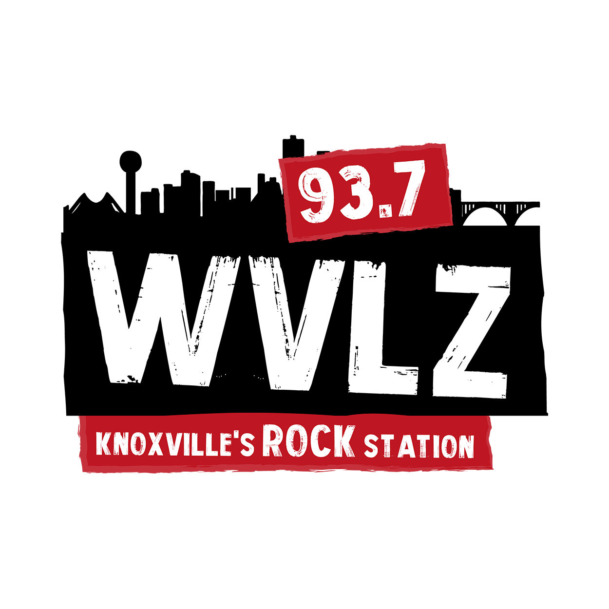 Logo 93.7 WVLZ Knoxville's ROCK Station